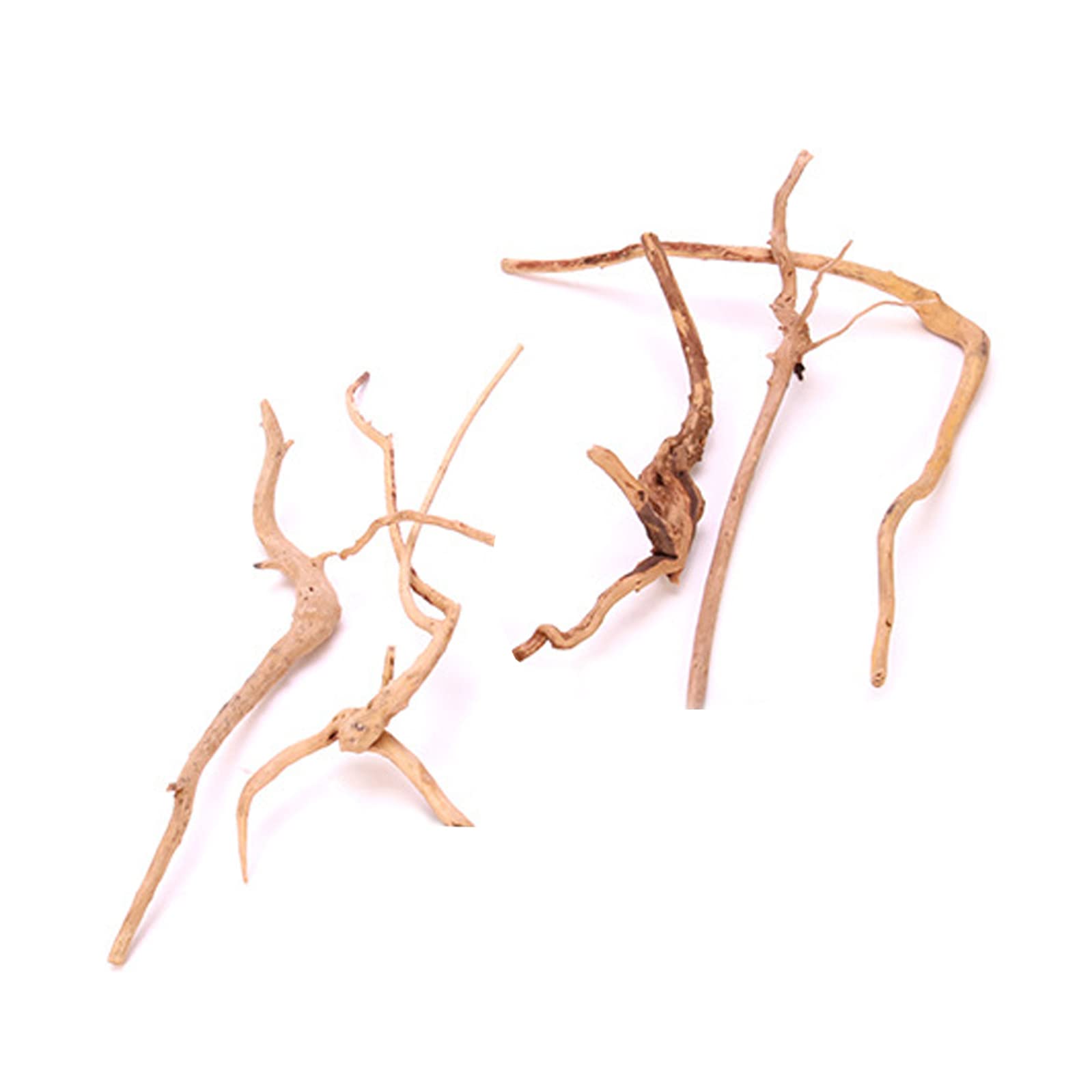XINGYUXUXIN 5 Pcs Aquarium Driftwoods Natural Driftwood Fish Tank Decorations Solid Reptile Wood Branches for Fish Tank Small Fish Hiding