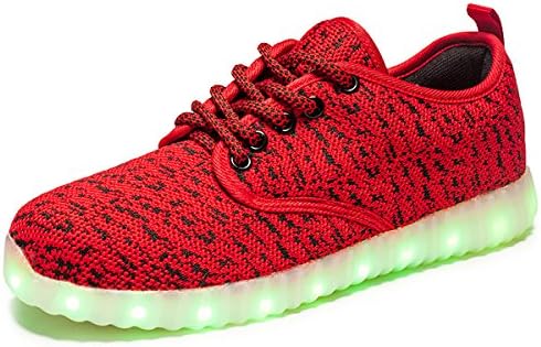 VENSHINE Mens Womens Light Up Shoes LED Luminous Glowing Flashing Sneakers