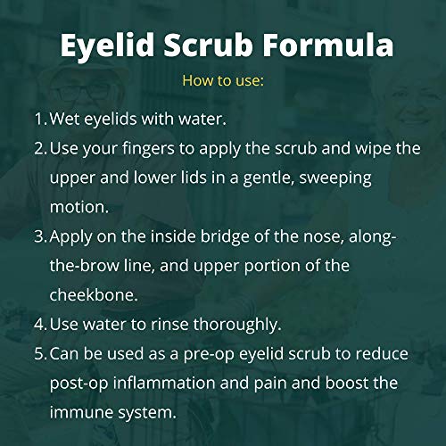 Focus Eyelid Scrub Formula Eyelid Scrub Cleaner AllNatural Foaming