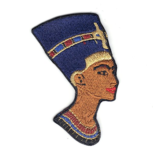 Egyptian Queen Nefertiti Iron On Logo Iron On Embroidered Patch
