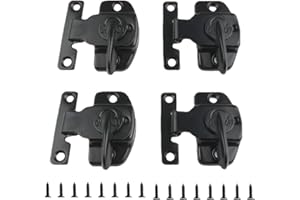 4 PCS Black Metal Dining Table Locks Dining Training Table Buckles Latches Table Connectors Leaf Latch Hardware Accessories B