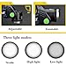 GRDE LED Headlamp Zoomable 3 Modes Waterproof Headlight for Outdoor Camping Hunting Running Hiking, Rechargeable Batteries Wall Charger Car Charger and USB Cable Included