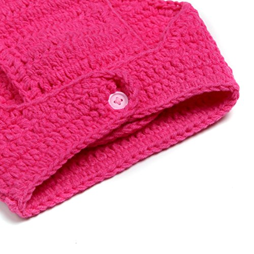 MSFS Baby Photography Prop Crochet Knitted Owl Hat Diaper Infant Christmas Gifts