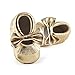 DELEBAO Infant Toddler Baby Soft Sole Tassel Bowknot Moccasinss Crib Shoes (6-12 Months, Gold)