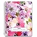 HARDCOVER 7 Period Dated Teacher Lesson Plan; Days Horizontally Across The Top Dated for 2019-2020 Academic Year (D101) (+) Bonus Clip-in Bookmark (Spring Floral)