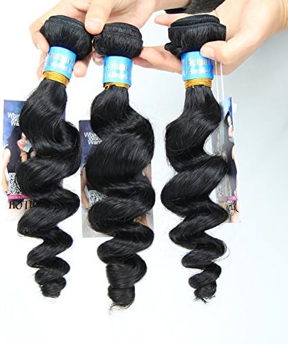 ALI HOT Hair® Mongolian Human Hair Weave 5a Grade Loose Wave Mix Length 300g 3 Bundles 18inch 20inch 22inch Mongolian Hair Weave