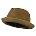 Tri-Colored Men's Fedora Paper Straw Hat - Light Brown W19S67B