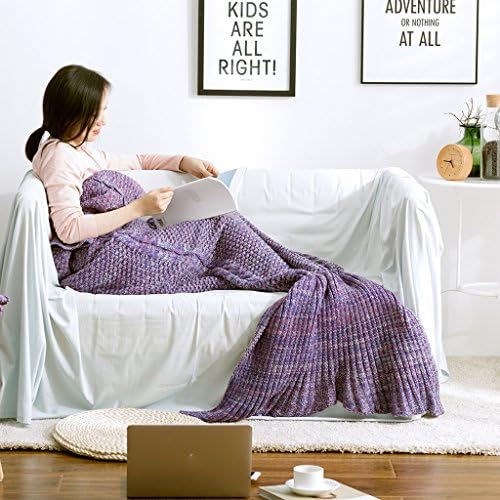 Blanket Throw Masculine blanket single cover nap sofa Adult Acrylic Knit Cover multi-color Blanket ( Color : Color 4 , Size : 80190cm )