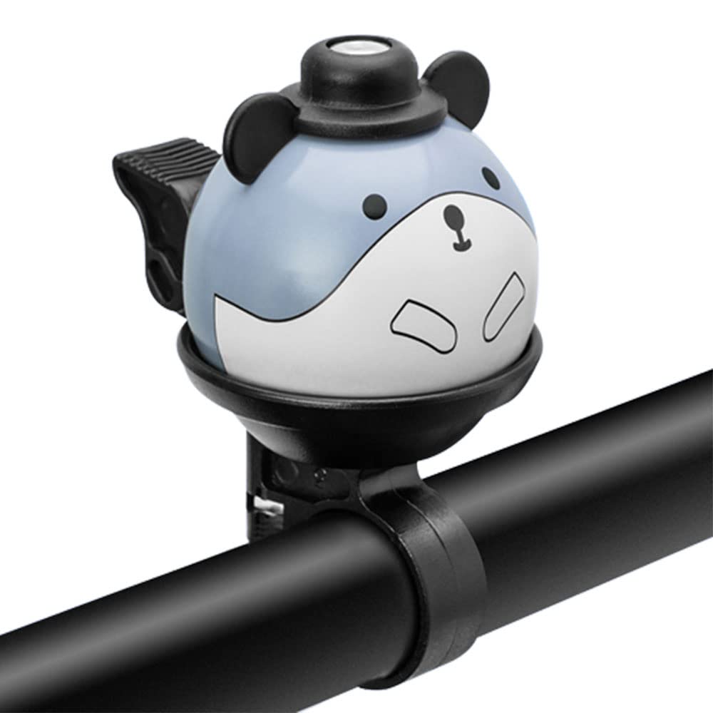 YAEOSNSI Bicycle Cartoon Bell, Alloy Material, Blue, Handlebar Mount, 21-22 mm for Kids