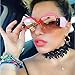 DDLbiz Women Fashion Vintage Sunglasses Retro Big Frame UV400 Eyewear Party Hit (C)
