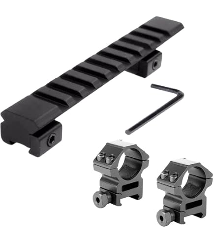 Lion Gears Quick Release Picatinny Riser – .5 Inch Height, 5 Inches Long, 12 Slots