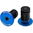 JRC Components Aluminum Handlebar Bike Bar End Plugs for Bicycles | Pack of 2 Handlebar Plugs - Bar End Grips | Mountain Caps for Road Bikes - Premium Bike Handlebar Caps [Blue]