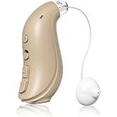 RIC16-Channels Digital Hearing Aids for Seniors,Suit for Left Ear | Crystal-Clear Sound, Comfortable,Noise Cancelling, Rechargeable,42dB Peak Gain,4 Customizable Modes &amp; 5 Volume Levels