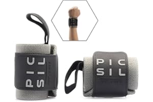 PICSIL - Wrist Support for Cross Training | Reduce Wrist Discomfort | High Performance | Elastic Nylon | Prevents Tendonitis | Ideal for Gym, Bodybuilding, Boxing, Calisthenics |