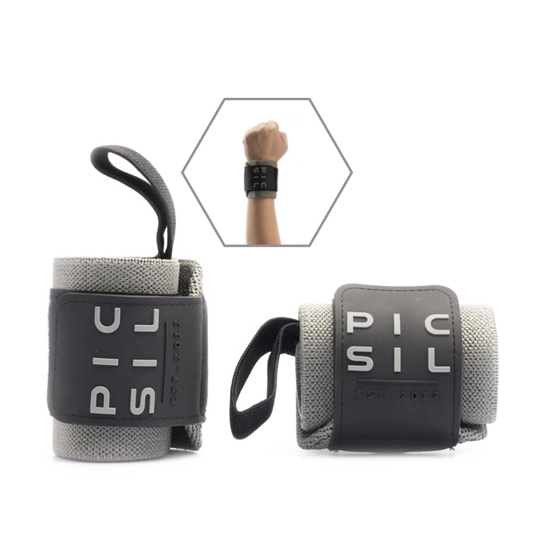 PICSIL - Wrist Support for Cross Training | Reduce Wrist Discomfort | High Performance | Elastic Nylon | Prevents Tendonitis | Ideal for Gym, Bodybuilding, Boxing, Calisthenics | Green