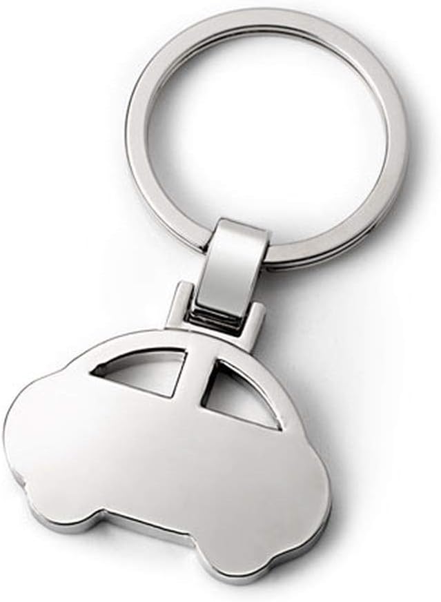Ten KEYCHAIN CAR WITH RING cod.EL7112 cm 7x4x1h by Varotto & Co, Steel, S