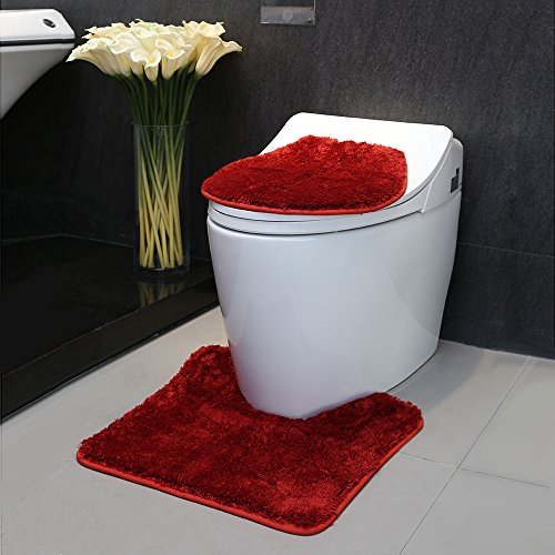 image for 3-Piece Washable Bathroom Rug Set, Uphome Mat Set -- Customized Super 