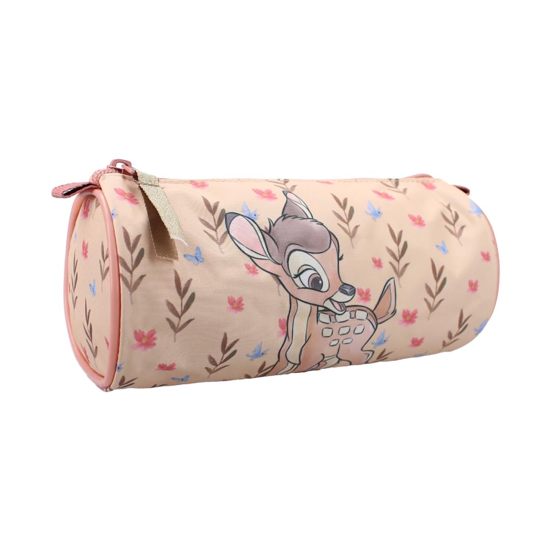 mybagstory - Pencil Case – Bambi – Beige – Children's – School – Kindergarten – Daycare – Primary – Girl's – Size 20 cm – Gift Idea, beige, pencil case
