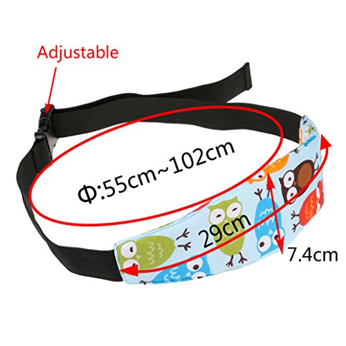 Baby Kids Car Seat Neck Relief Head Support Band with Adjustable Belt