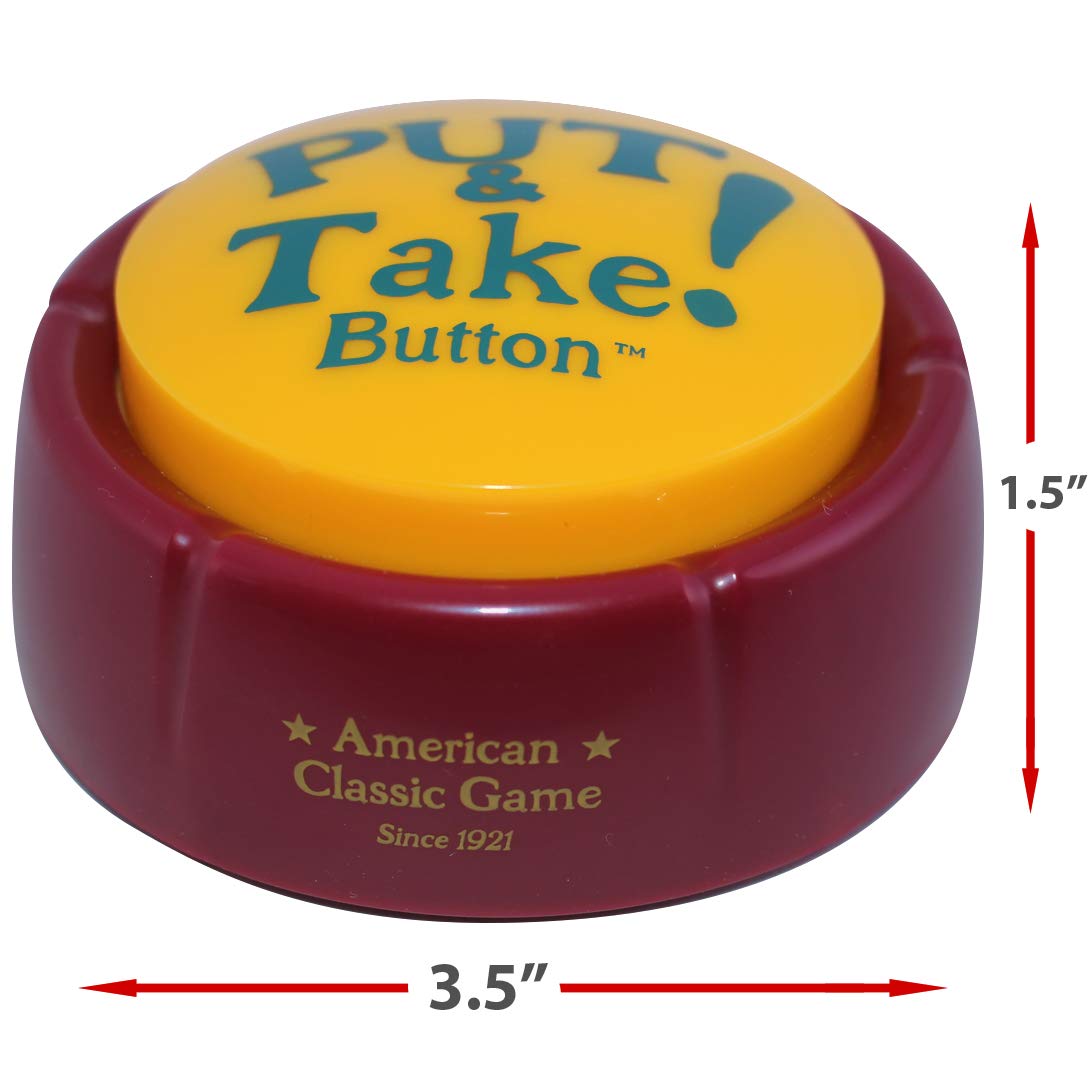 Put and Take Button - A New Generation of Put Take Spinning Tops and Dice. The Classic American Game Now with Audio. Talking Button Game.