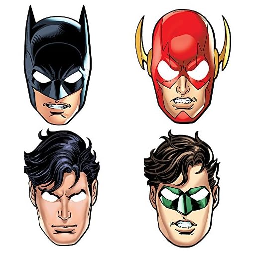 Justice League Party Masks, 8ct - Image 3