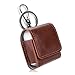 Fintie Case for AirPods 2&1, Premium PU Leather Magnet Closure Protective Portable Cover Skin with Metal Clasp and Keychain for AirPods 2&1, Brown