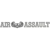 AIR Assault 15" inch Window Strip Army Outside Decal