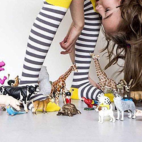 Clearance 1-7T Kids Baby Girl Cartoon Elastic Striped Pantyhose Princess Tights Seamless Leggings Warm Dance Stockings (G, 1-3 Years)
