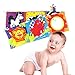 Hosim Baby Crib Cloth Book Animal Puzzle Toys Elephant/Lion/Giraffe/Monkey, Perfect for Kids Infants Education Development - Newborn Rattle Crib Bed Gallery Bumper Pad 6Pcs