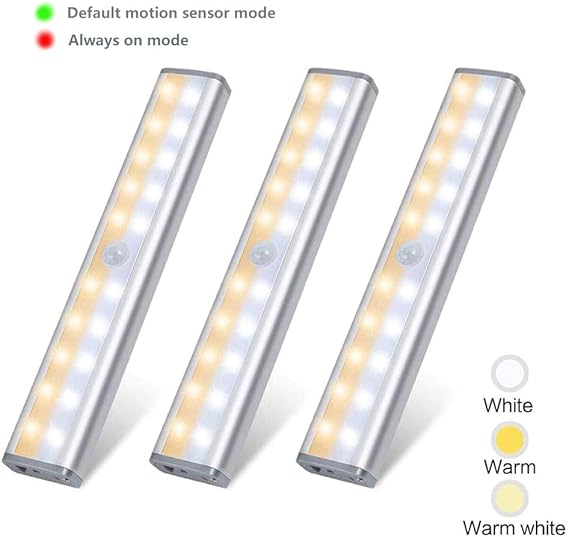 Motion Sensor Under Lights Indoor,MuLLife USB Rechargeable
