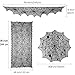 TUPARKA 3 Pcs Halloween Decorations Set, Spiderweb Rectangular Spooky Bat Lace Tablecloth, Spiderweb Round Lace Table Cover and Fireplace Scarf Cover for Halloween Party