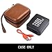 Case Compatible for JBL GO 2/ JBL GO Portable Bluetooth Waterproof Speaker, Travel Storage Bag Holder Fits for USB Cable and Charger. (Speaker and Accessories not Includes)-Brown