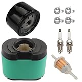 Harbot MIU11515 LA155 Air Filter for John Deere LG264 LA165 LA175 L120 L118 LA140 LA150 D150 D160 D170 Z425 E160 Lawn Mower with Maintenance Kit (Two Cylinder Engine)