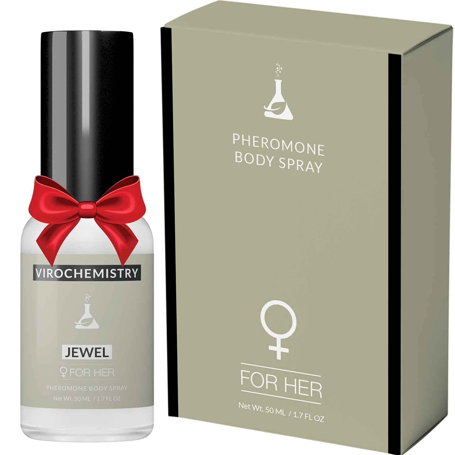 Pheromones For Women (JEWEL) Body Spray - Elegant, Ultra Strength Organic Human Pheromones Fragrance Body Spray 50mL - [Human Grade Pheromones to Attract Men]