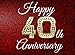 Happy 40th Anniversary: 40th Anniversary Guest Book by 