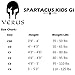 Verus Ultra Light Version Spartacus Kids BJJ JIU Jitsu GI (Black, C0)
