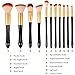 Makeup Brush Set，11pcs Makeup Brushes Premium Synthetic Bristles Powder Foundation Blush Contour Concealers Lip Eyeshadow Brushes Kit with Travel Makeup Bag