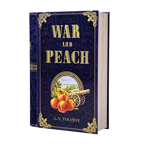 NovelTea Tins Original Collection War and Peach : Peach Tea : Leo Tolstoy's War and Peace : Classic Tea Lover Gift