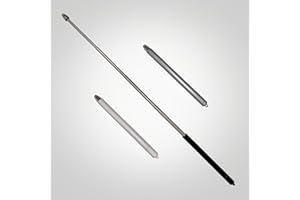 LYFORX 3pcs Telescopic Teacher Pointer, Pointer Stick with 𝗦𝘁𝘆𝗹𝘂𝘀 Smooth Sensitive Tablet Pen Stylus Pen, Teacher Coach Presenter Pointer Black White Grey