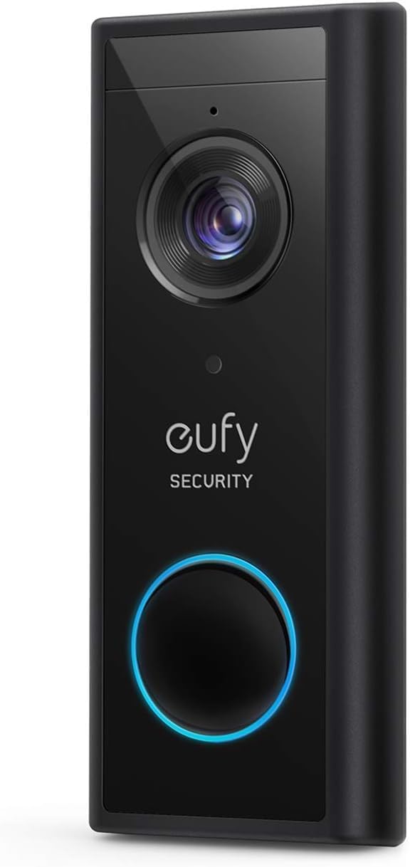 eufy Security Wireless Add-on Video Doorbell S220 2K 2-Way Audio HomeBase 2