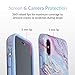 VELVET CAVIAR Compatible with iPhone Xs Max Case Marble for Women & Girls - Cute Protective Phone Cases (Pink Iridescent Holographic Blue)
