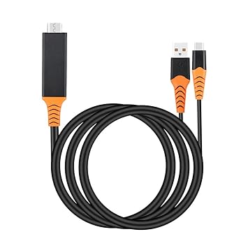 Typ-C-Kabel, Zariavo Typ-C-zu-HDMI-Kabel 2-in-1-Funktionsadapterkabel für Samsung Galaxy S9 S10 S10 Plus/Dell XPS 15 / XPS 13