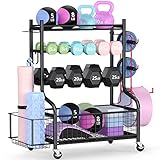 PLKOW Dumbbell Weight Rack, Home Gym Storage for