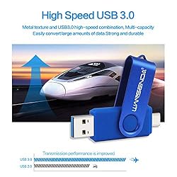 Wansenda 128GB USB C Flash Drive, 2 in 1 USB