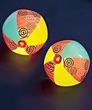 Set of 2 Flashing LED Beach Balls by GetSet2Save
