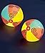 Set of 2 Flashing LED Beach Balls