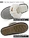 VONMAY Women's Elegant Knitted Cozy Plush Fleece Lined Slip On Indoor House Slippers (9-10 B(M) US, Gray)