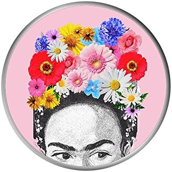 Phone Grip &amp; Stand,Universal Multi-Function Expanding Pop Out Cellphones Holder Kickstand Holder for IPhone X 8 7 Plus 6 6s, Samsung Galaxy S8 S7 Edge and Tablet-Frida Kahlo Head Flowers