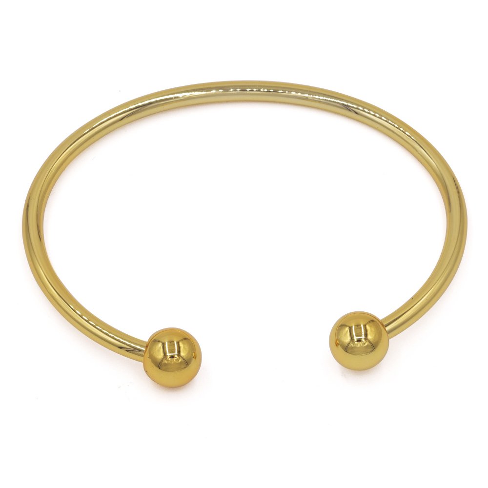 JFUME 18k Gold Plated Invisible Magnetic Bracelet Cuff Bangle for Women and Men 7.5 inch