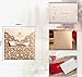 Jofanza Square Gold Laser Cut Wedding Invitations with Lace Bow Hollow Favors Invitation for Engagement Marriage Bridal Shower Birthday Card (Set of 50 pieces)